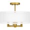 Quoizel Bodnar 3-Light Aged Brass Semi-Flush Mount QSF5576AB - alternate 5